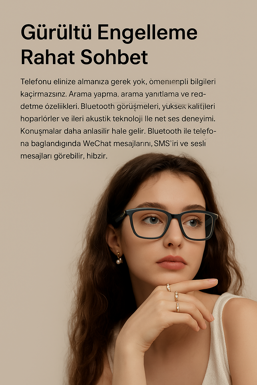 Vion 4K Akıllı Kamera Gözlük – Yapay Zekâ Gücüyle