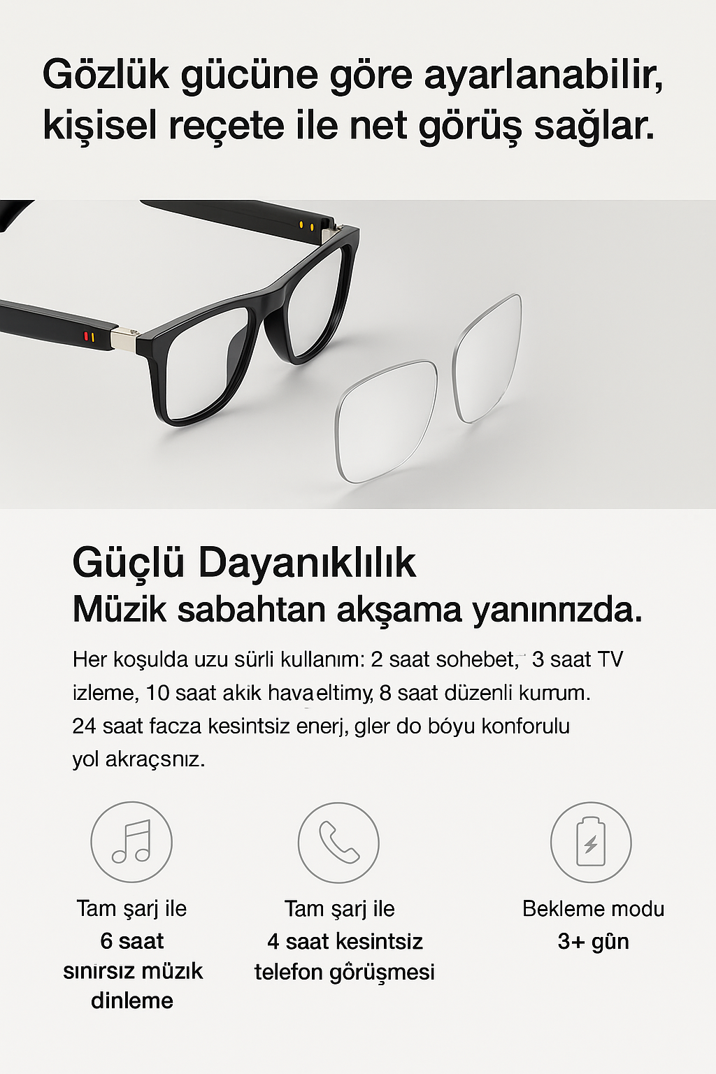 Vion 4K Akıllı Kamera Gözlük – Yapay Zekâ Gücüyle