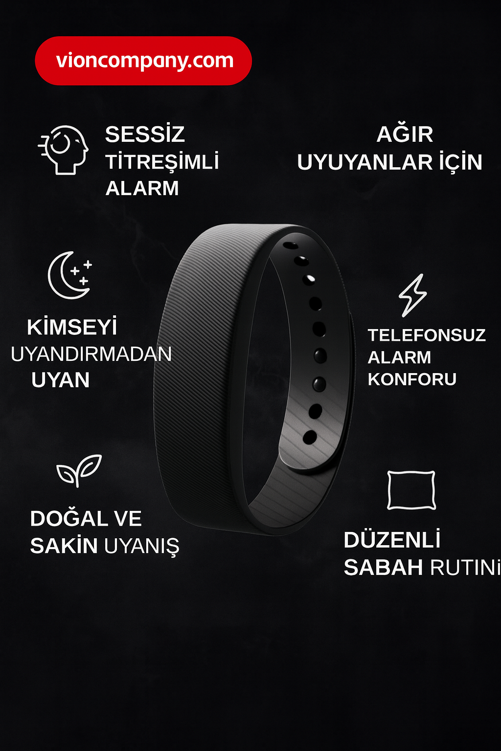 VION Titreşimli Alarm Bileklik